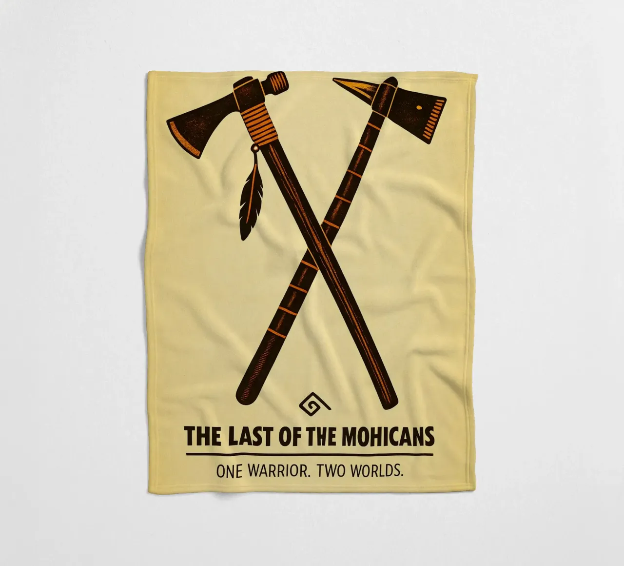 The Last Of The Mohicans Print coperta in pile da MoviesArt