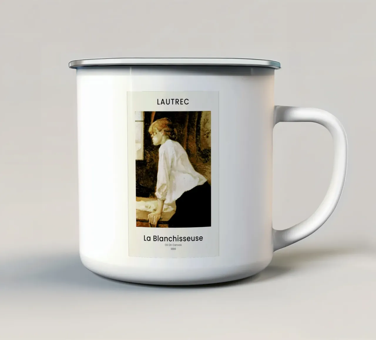 Toulouse-Lautrec -  The Laundress tazza in smalto da Vintage by JUNIQE