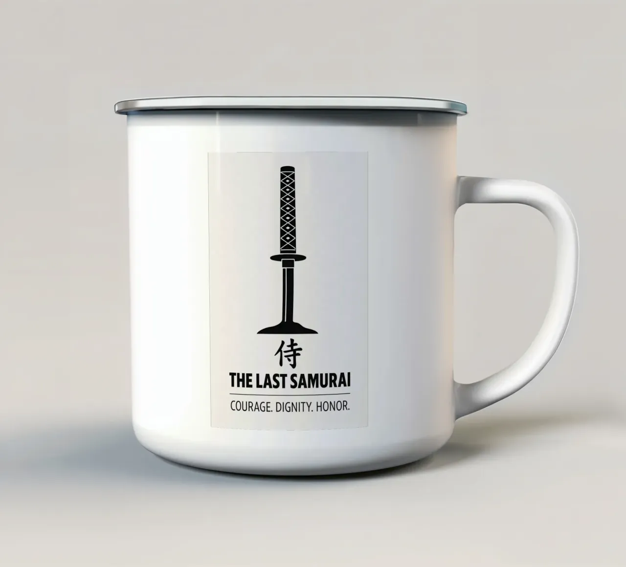 The Last Samurai Print tazza in smalto da MoviesArt