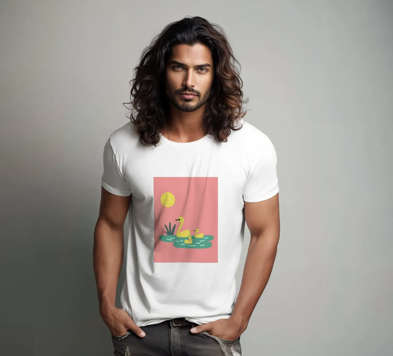 Anatra oca t-shirt da TRENDY POSTER SHOP