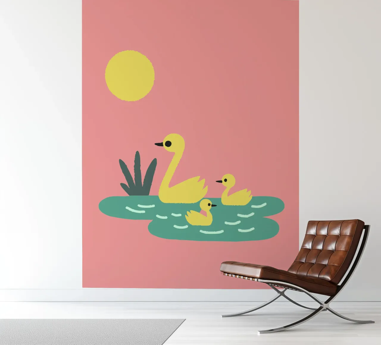 Eend Gans fotobehang van TRENDY POSTER SHOP