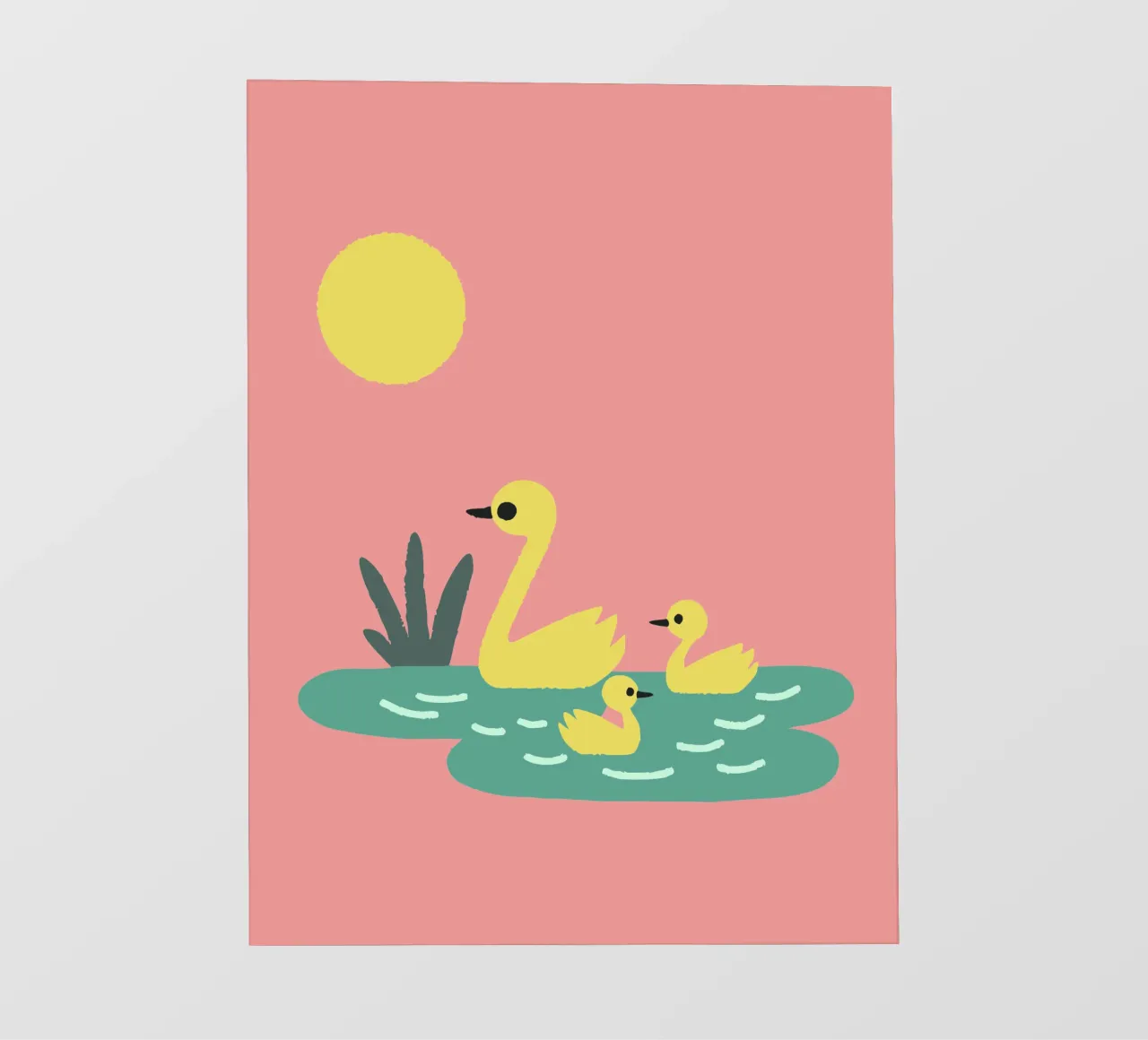 Eend Gans fotobehang van TRENDY POSTER SHOP