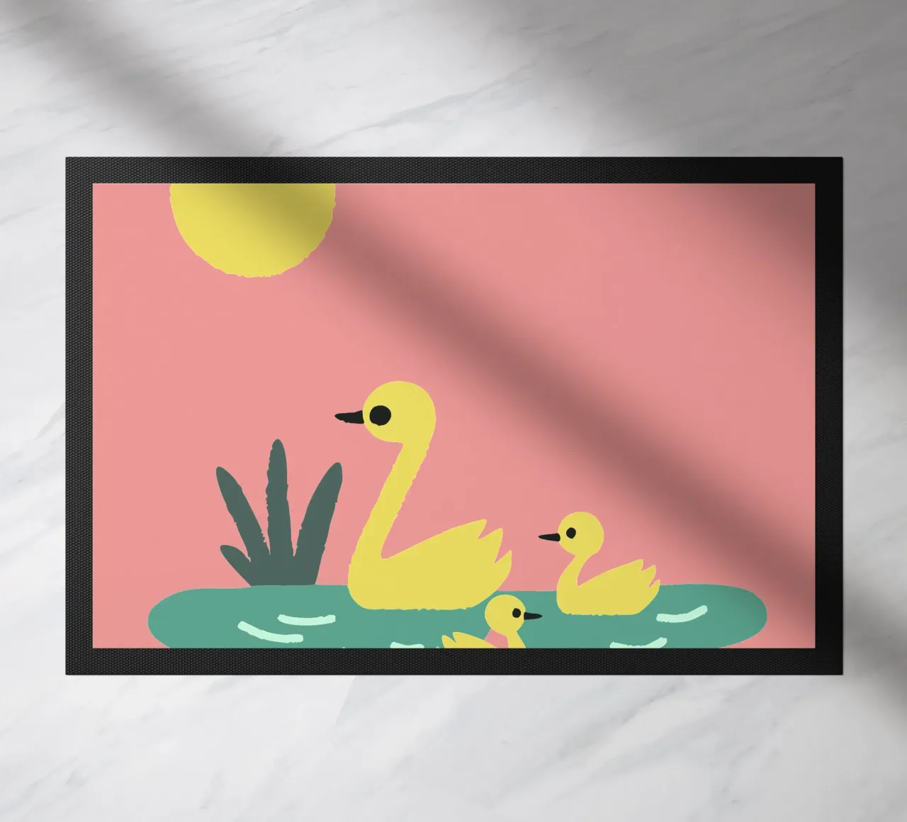 Eend Gans deurmat van TRENDY POSTER SHOP