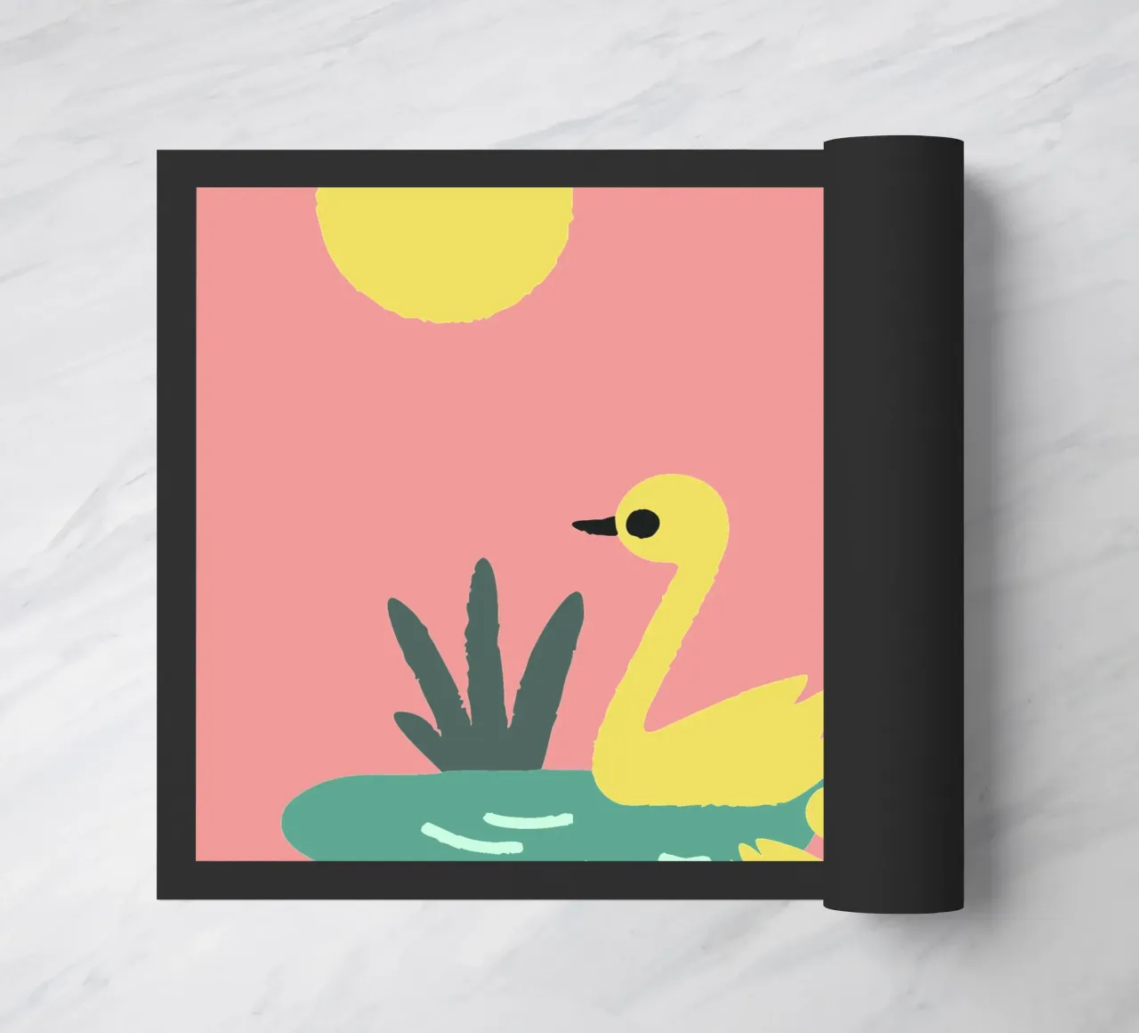 Eend Gans deurmat van TRENDY POSTER SHOP