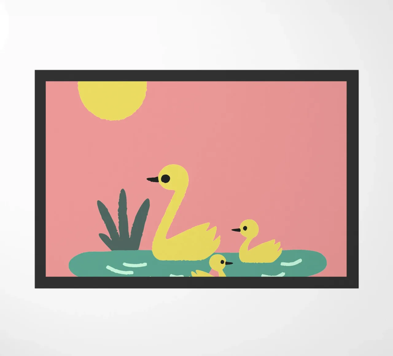 Eend Gans deurmat van TRENDY POSTER SHOP