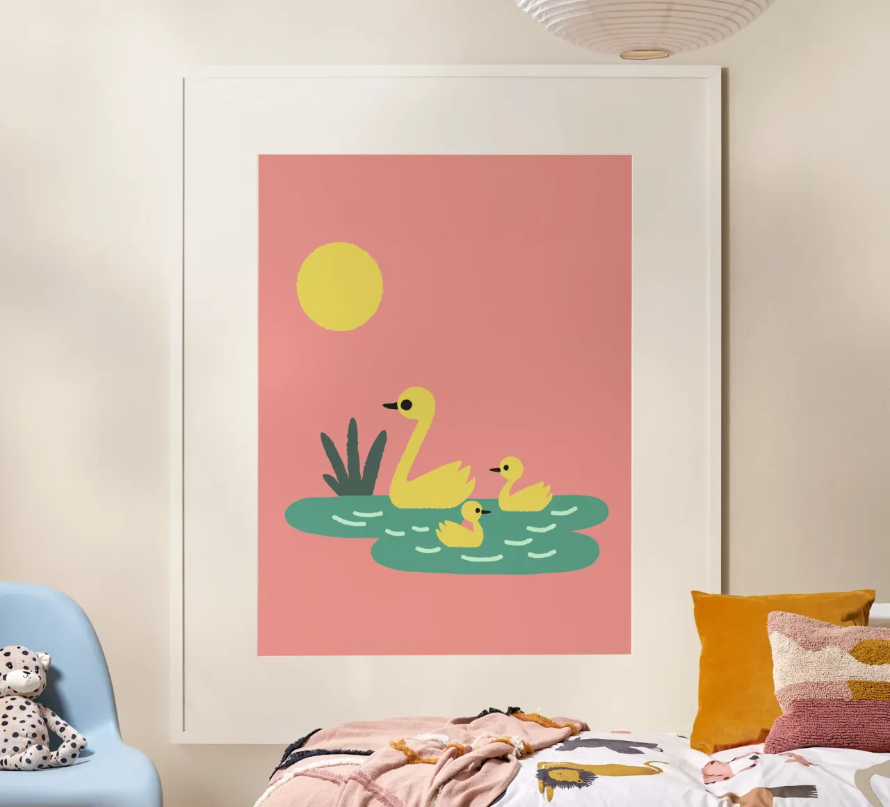 Eend Gans poster van TRENDY POSTER SHOP