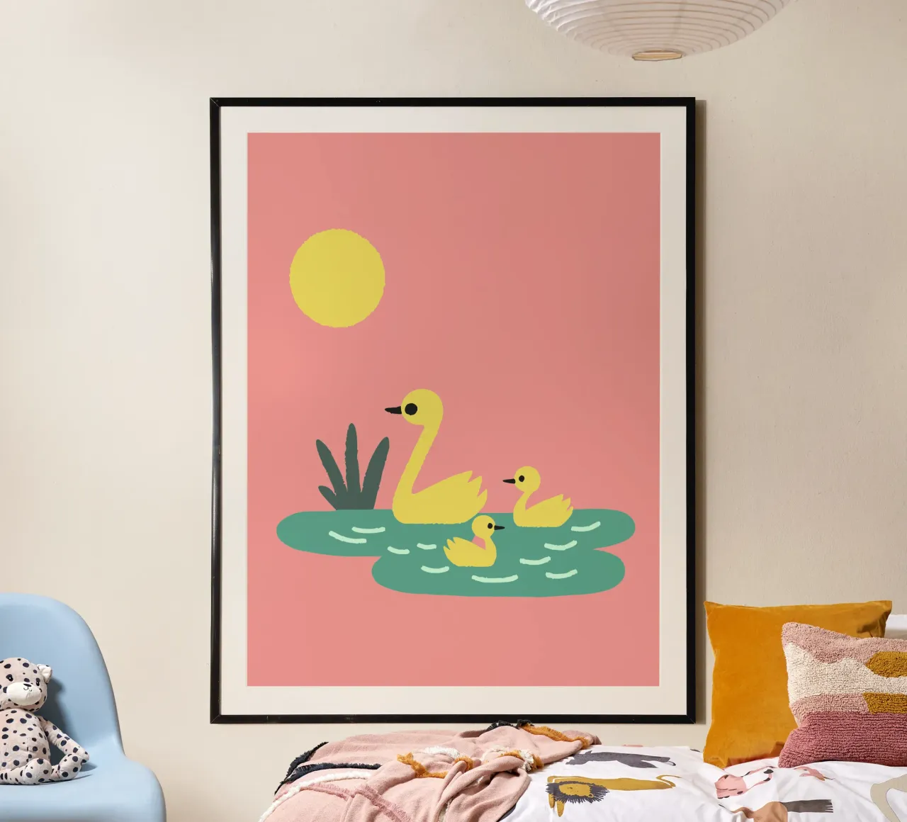 Eend Gans poster van TRENDY POSTER SHOP