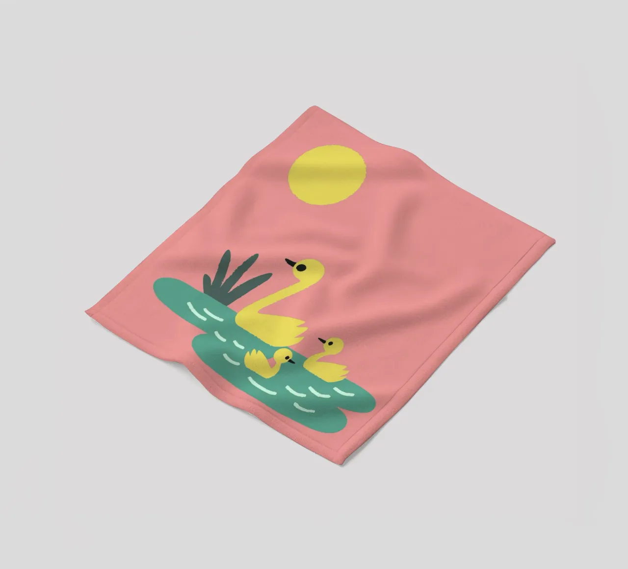 Eend Gans fleecedeken van TRENDY POSTER SHOP