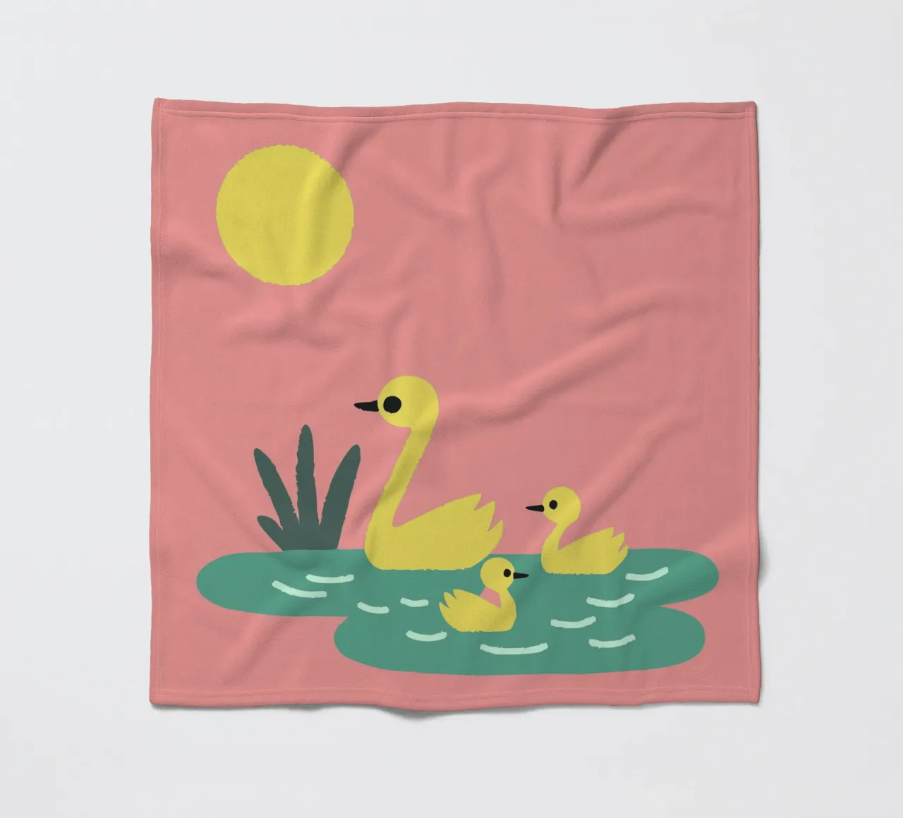 Eend Gans fleecedeken van TRENDY POSTER SHOP