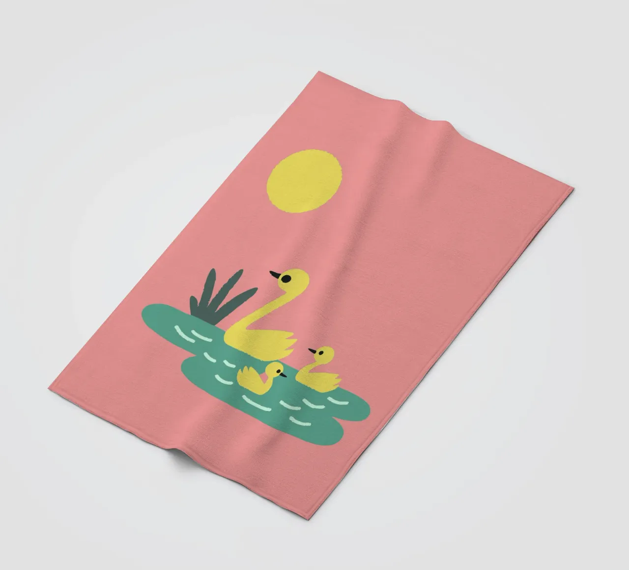 Eend Gans fleecedeken van TRENDY POSTER SHOP