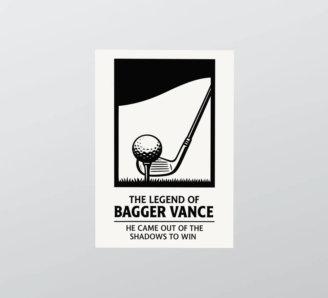 The Legend of Bagger Vance Print adesivo da MoviesArt