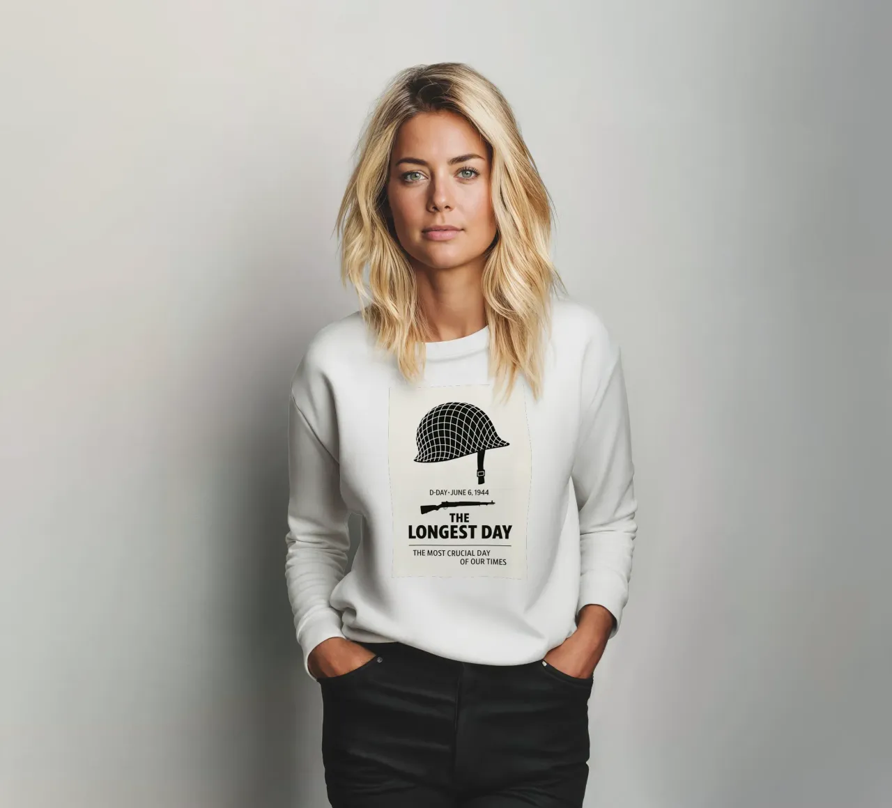 The Longest Day Print Sweatshirt von MoviesArt