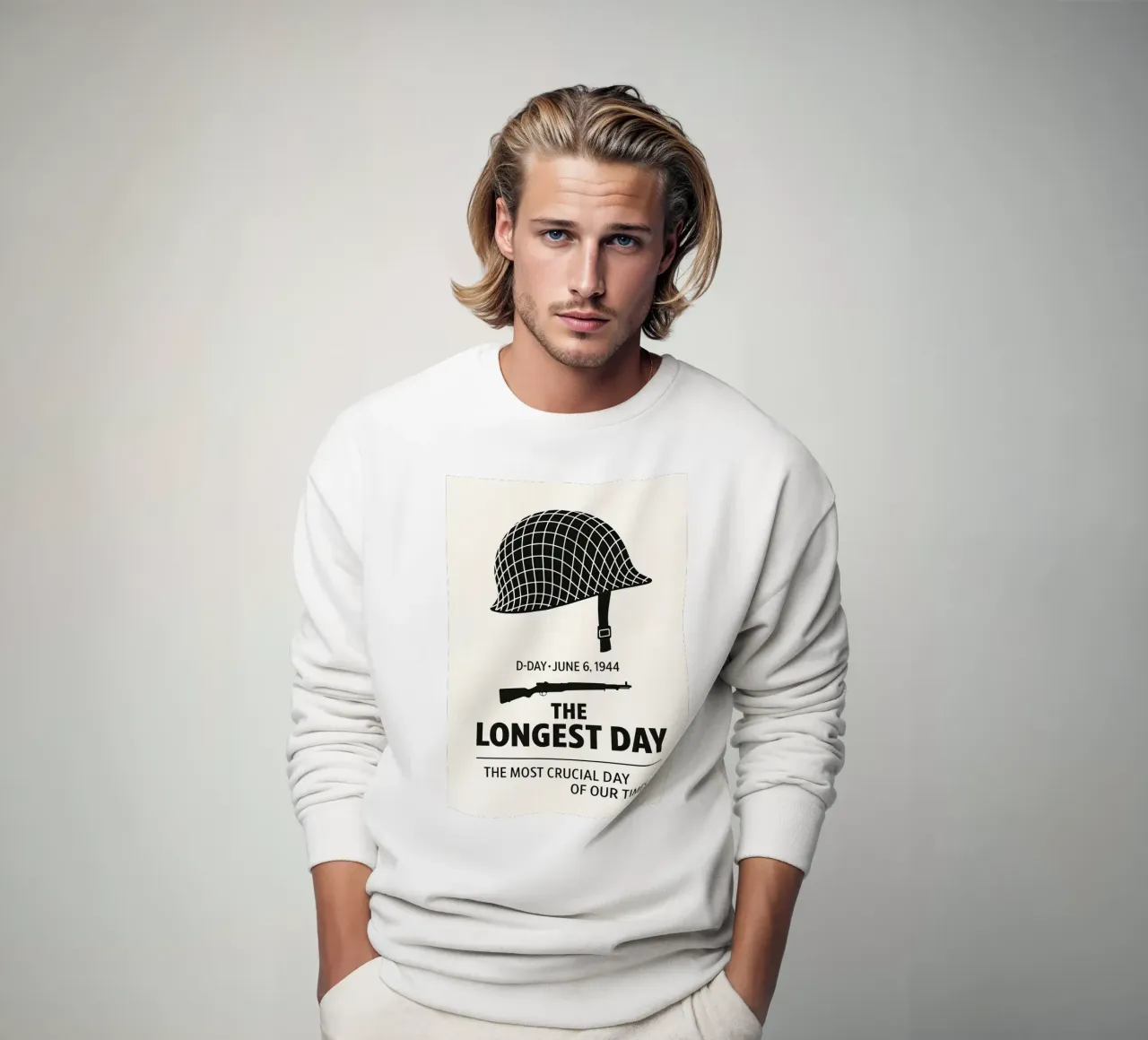 The Longest Day Print Sweatshirt von MoviesArt