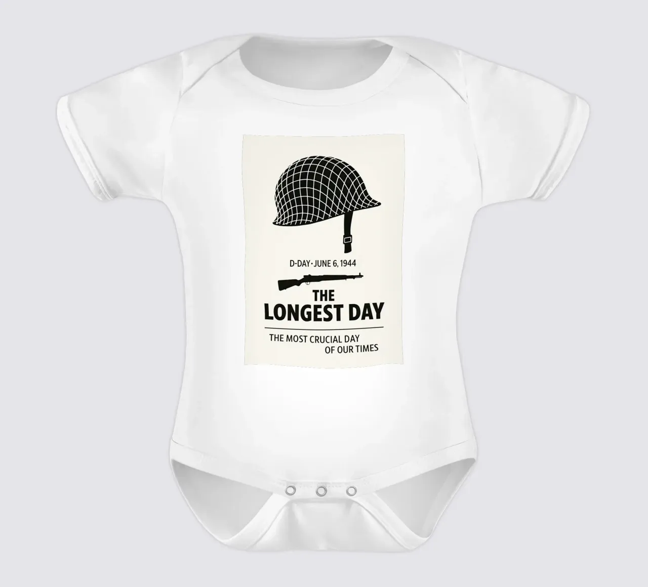 The Longest Day Print body neonato maniche corte da MoviesArt