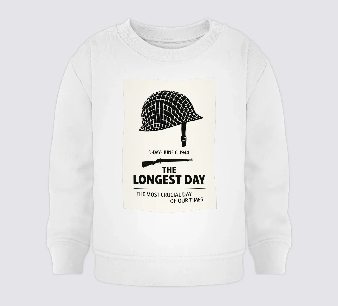 The Longest Day Print baby sweatshirt by MoviesArt