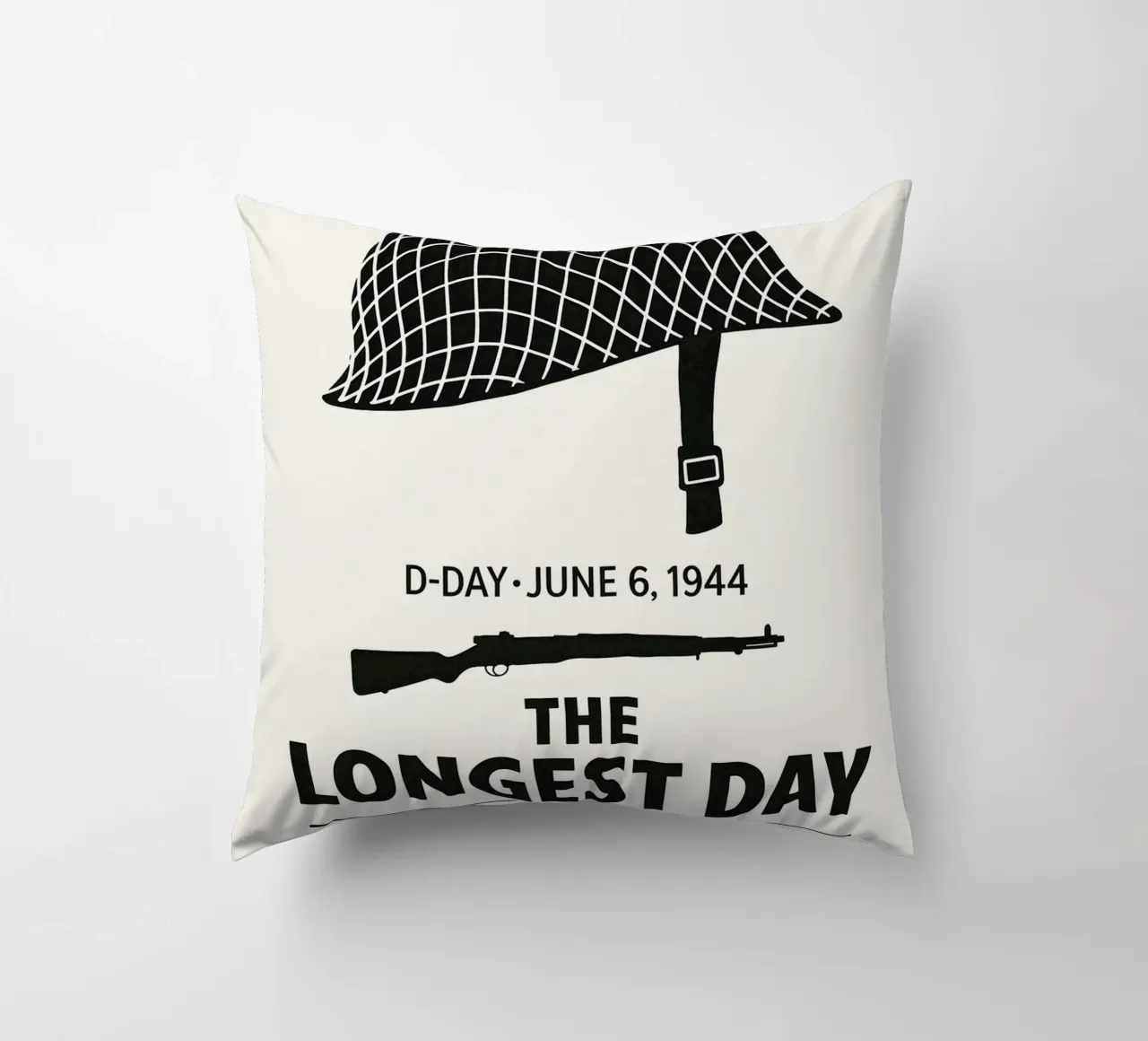 The Longest Day Print cuscino da MoviesArt