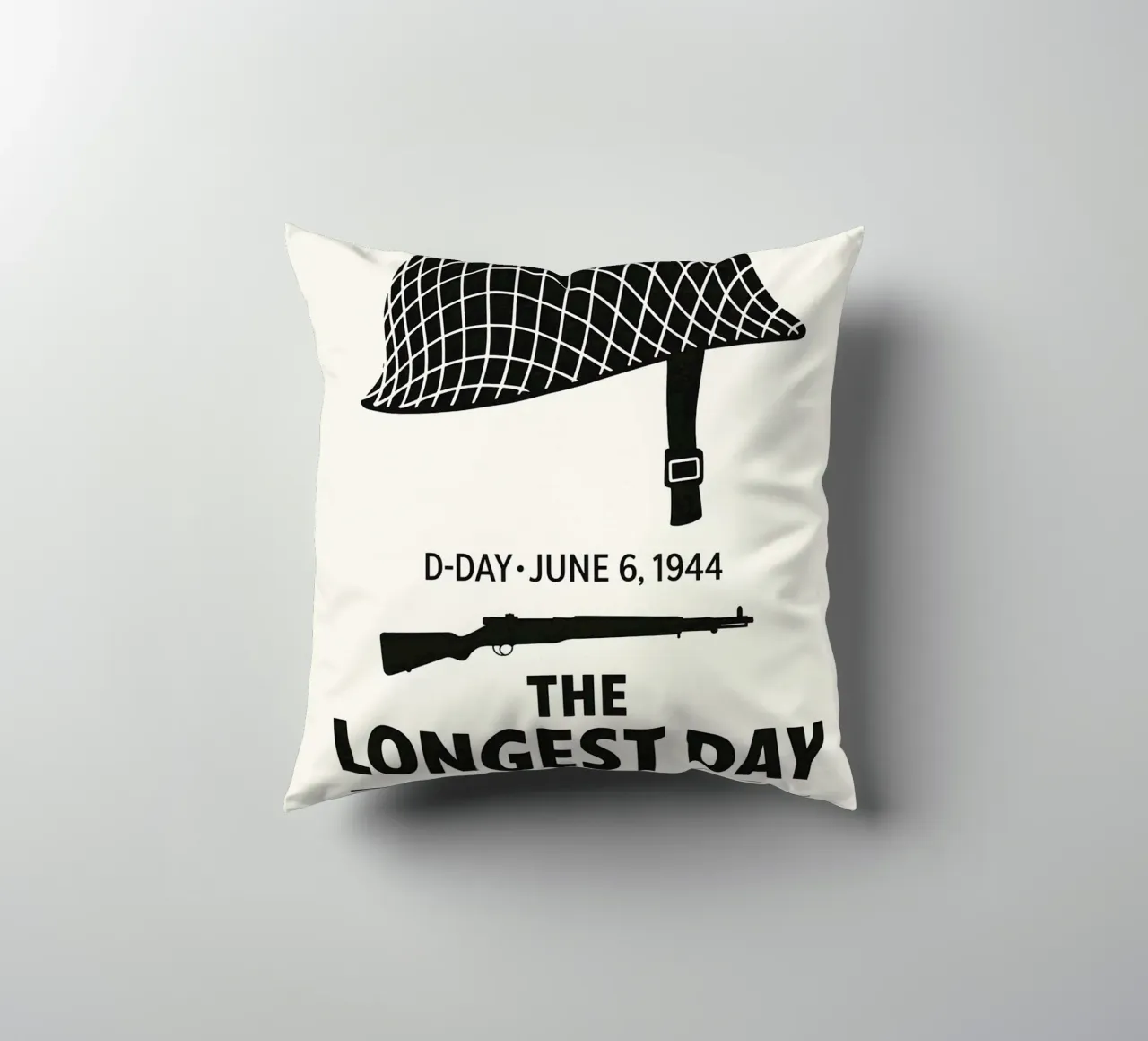 The Longest Day Print cuscino da MoviesArt