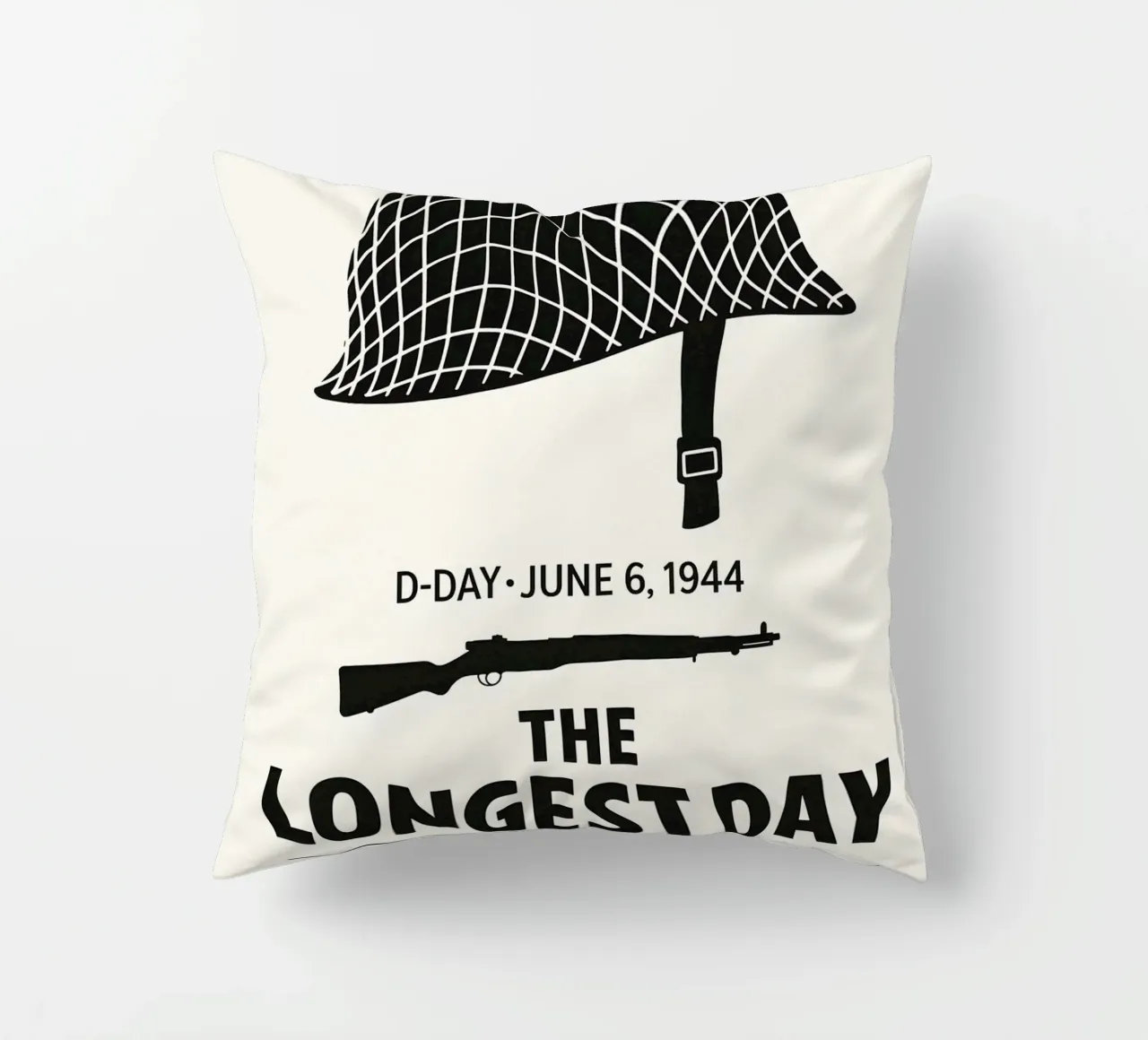 The Longest Day Print cuscino da MoviesArt