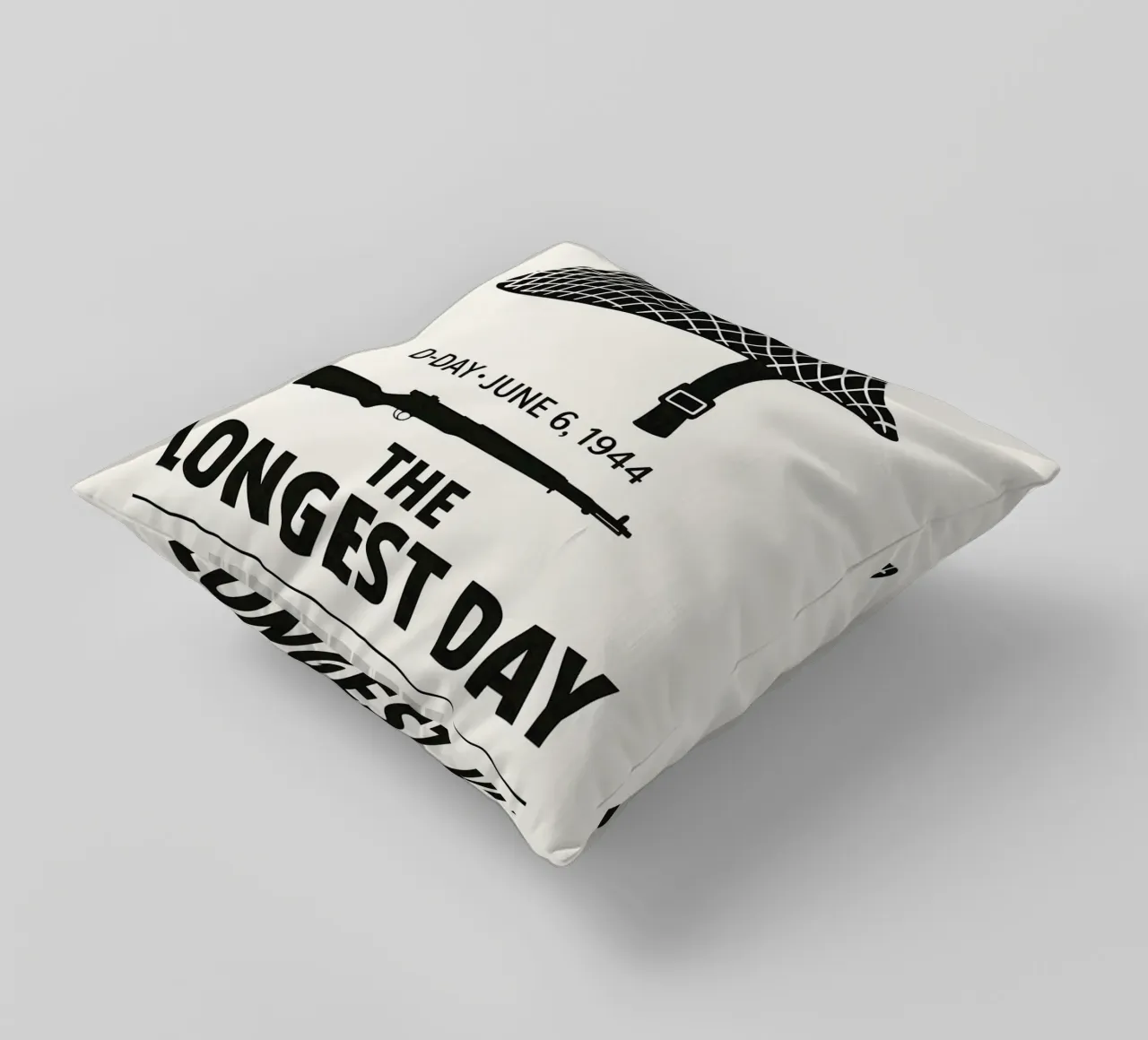 The Longest Day Print cuscino da MoviesArt