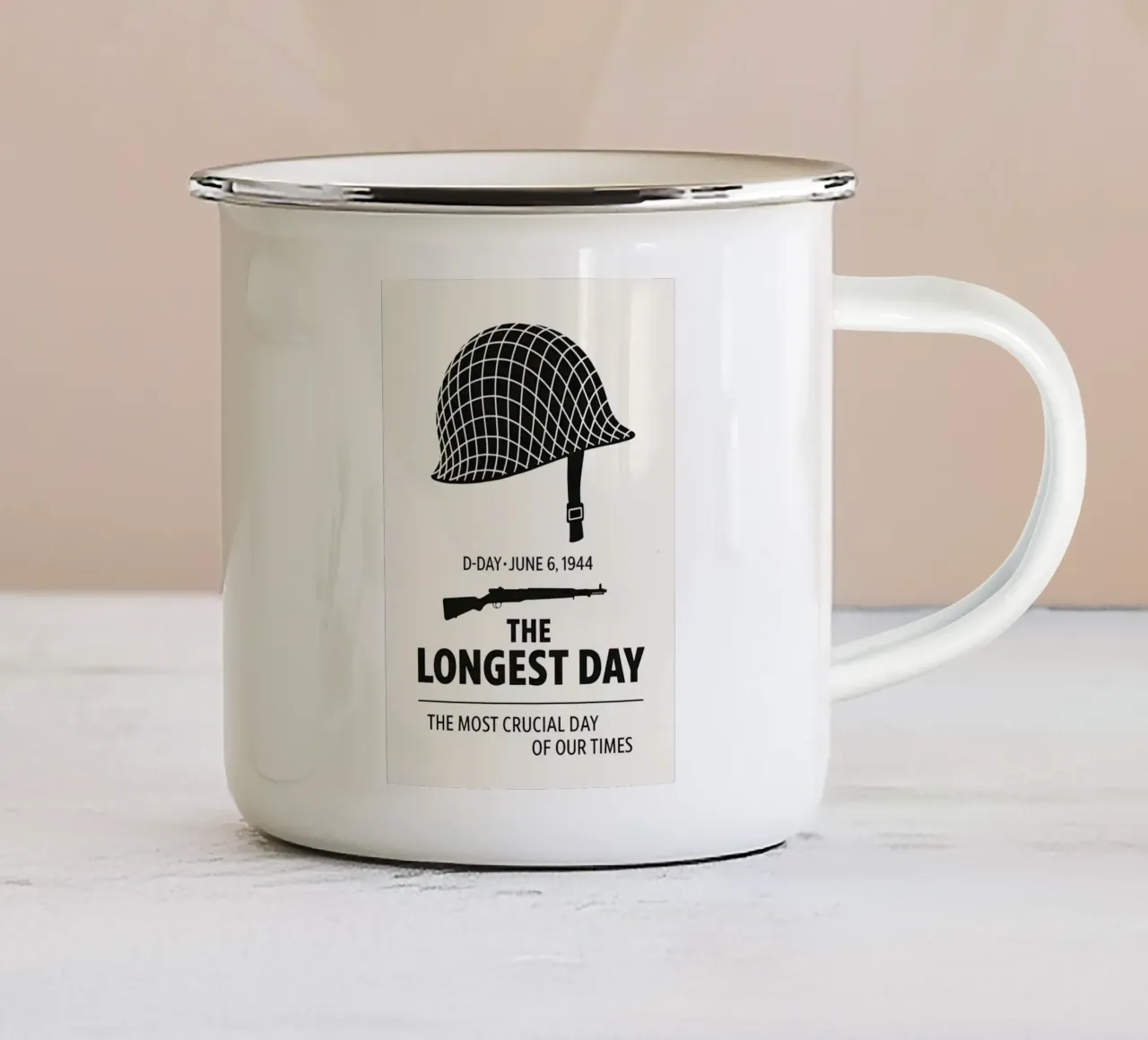 The Longest Day Print tazza in smalto da MoviesArt