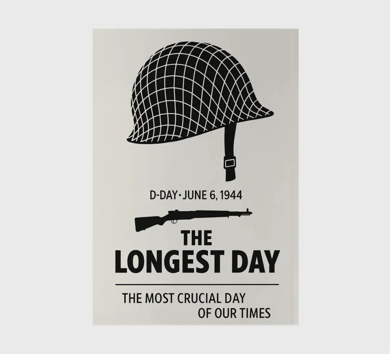 The Longest Day Print notebook by MoviesArt