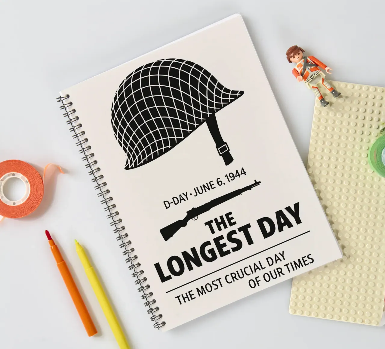 The Longest Day Print Ringbuch von MoviesArt