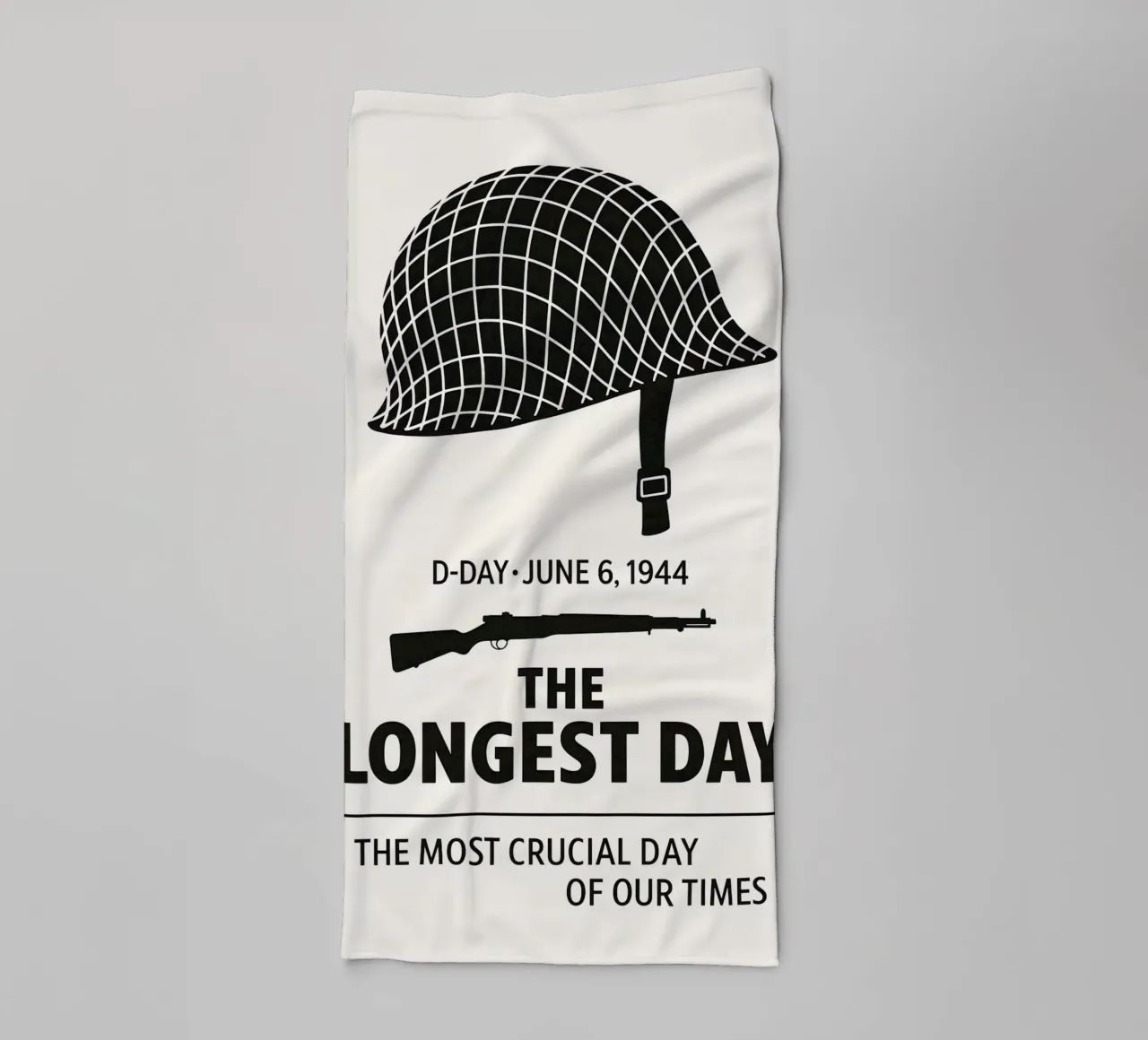 The Longest Day Print asciugamano da bagno da MoviesArt