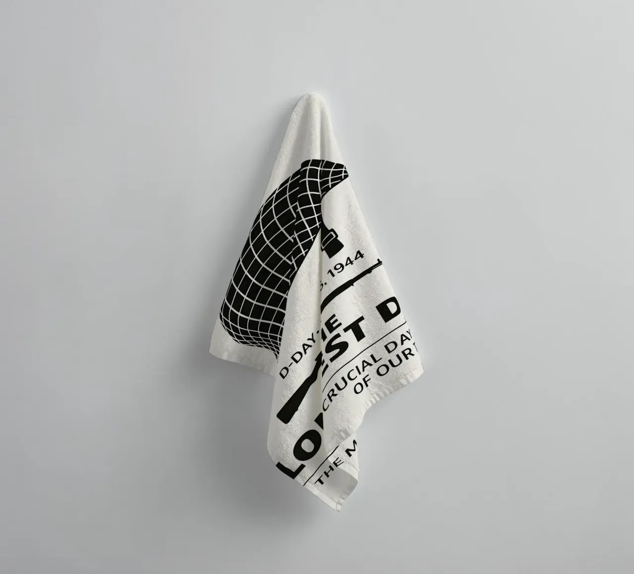 The Longest Day Print asciugamano da bagno da MoviesArt