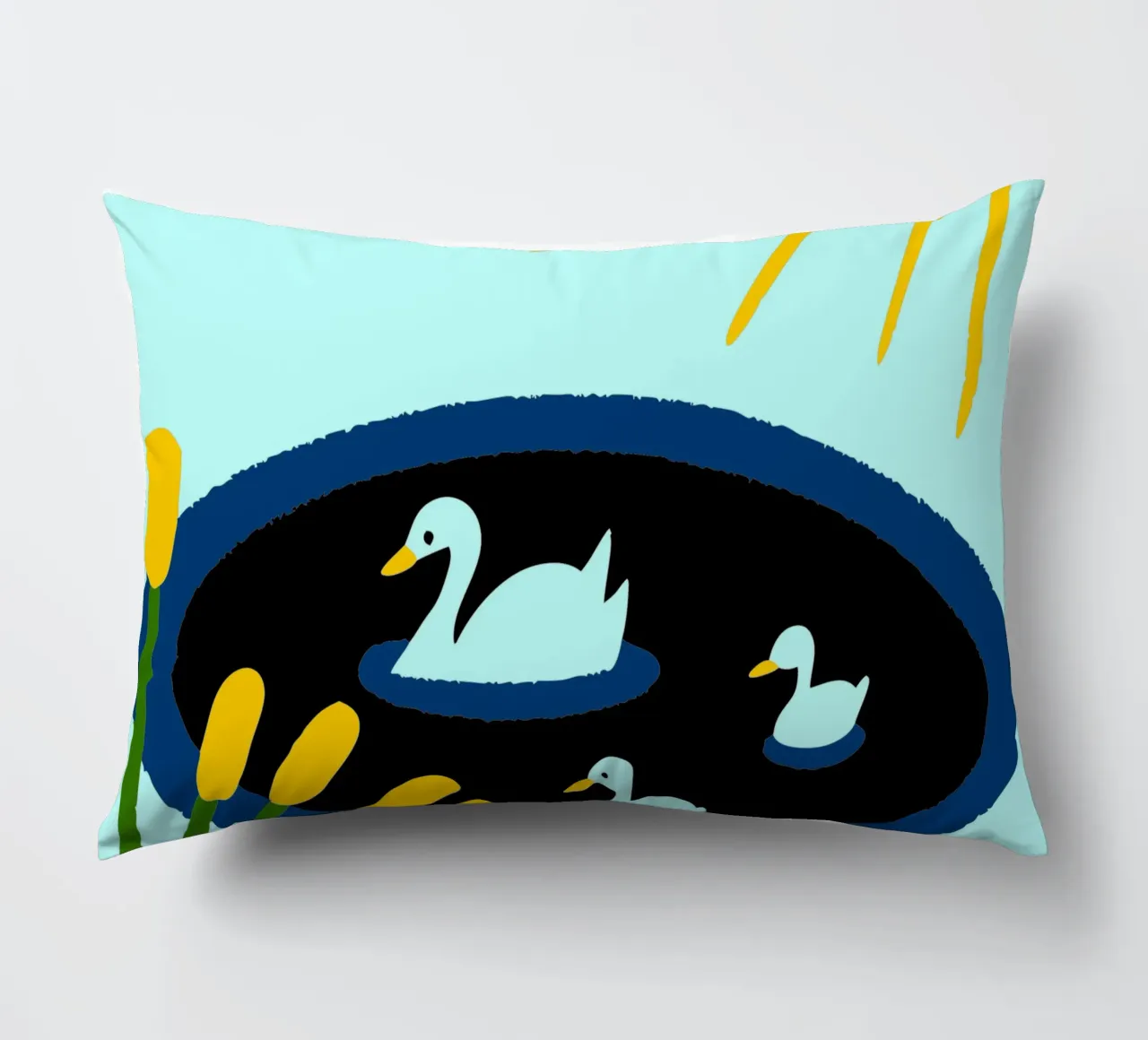 Ducks in the Sun decorative cushion by TRENDY POSTER SHOP