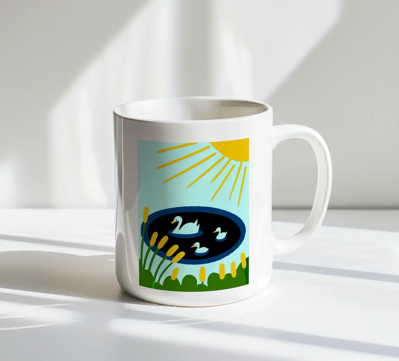 Ducks in the Sun ceramic mug by TRENDY POSTER SHOP
