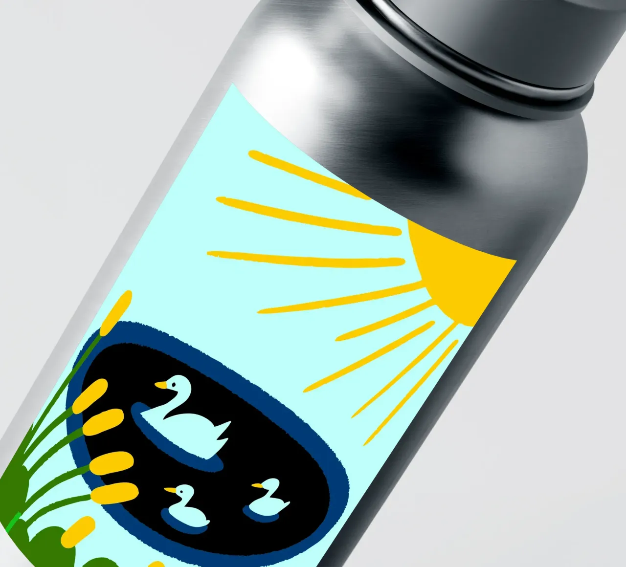 Ducks in the Sun sticker by TRENDY POSTER SHOP