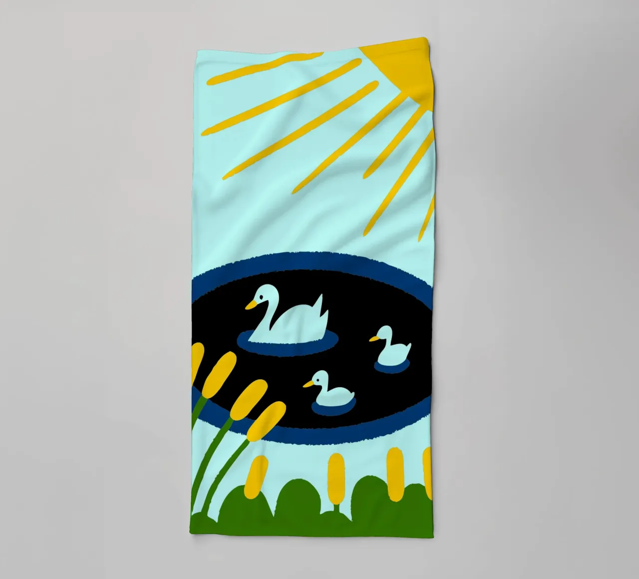 Anatre al sole asciugamano da bagno da TRENDY POSTER SHOP