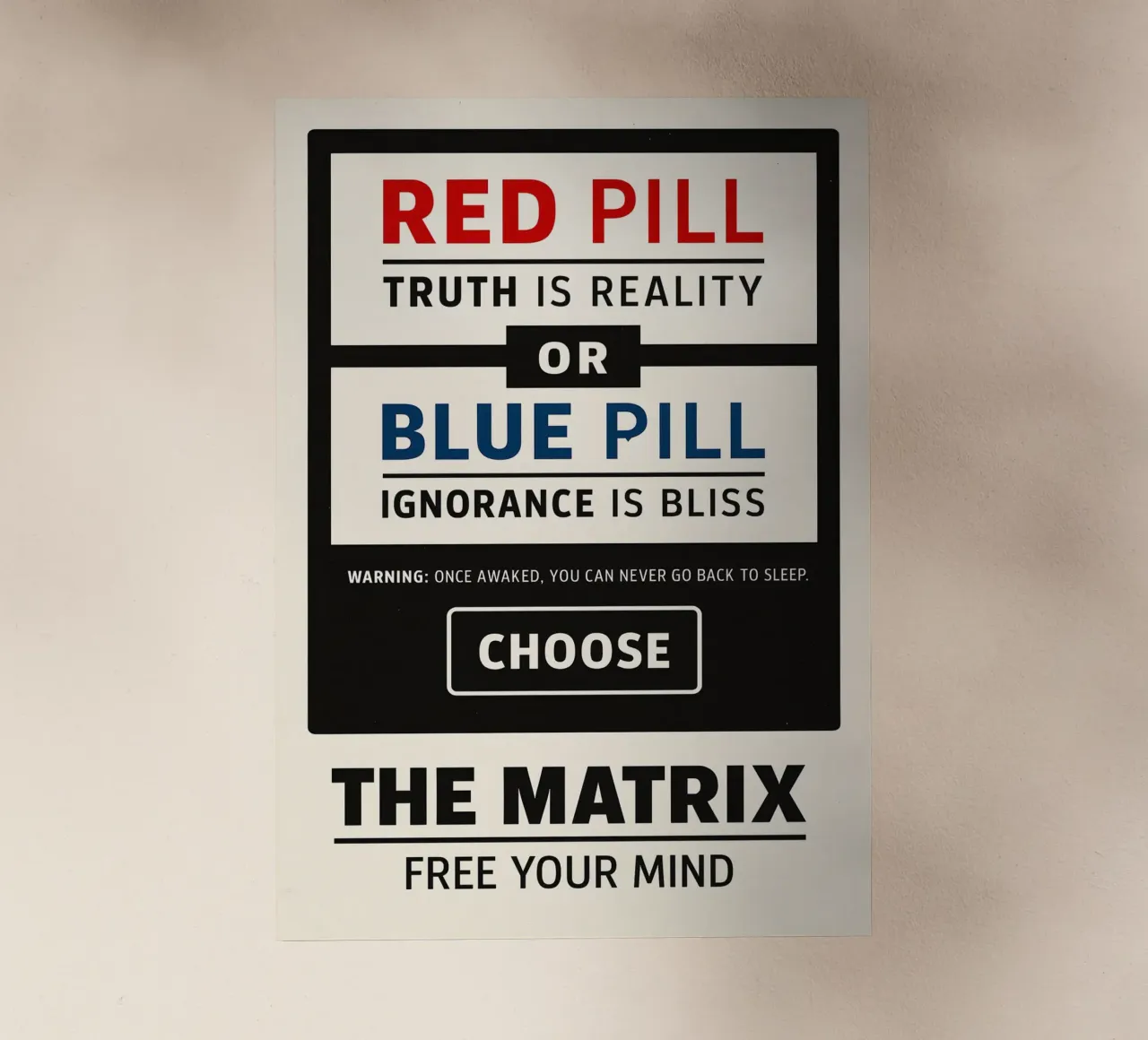 The Matrix Print pellicola backlit da MoviesArt