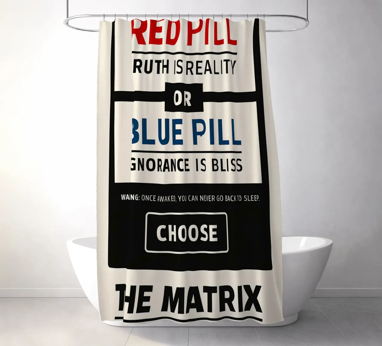 The Matrix Print tenda da doccia da MoviesArt