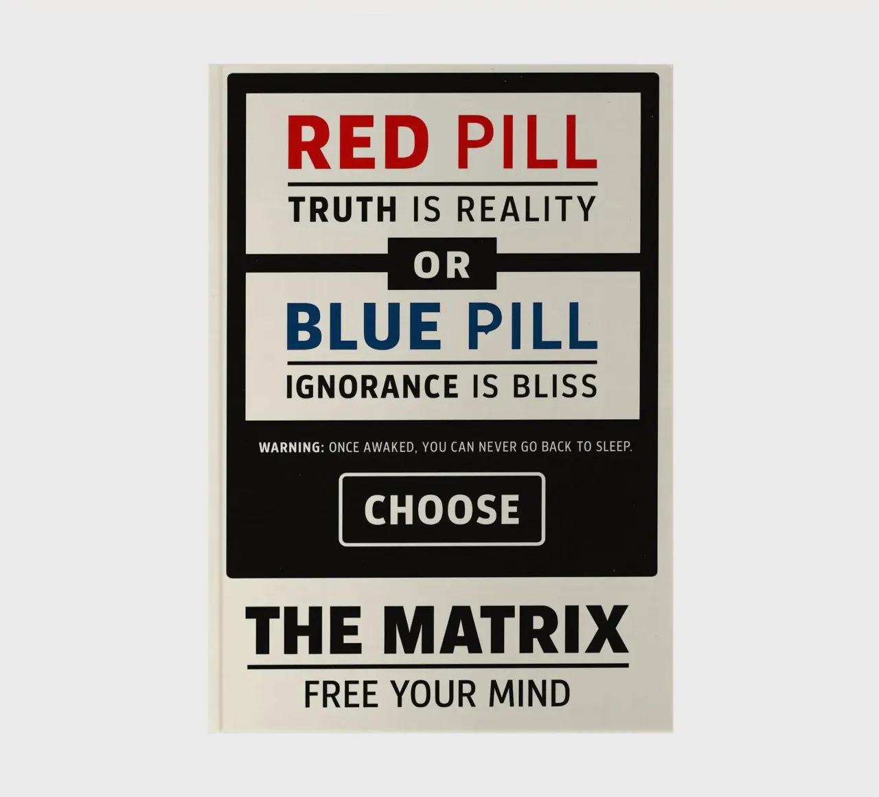 The Matrix Print notebook by MoviesArt