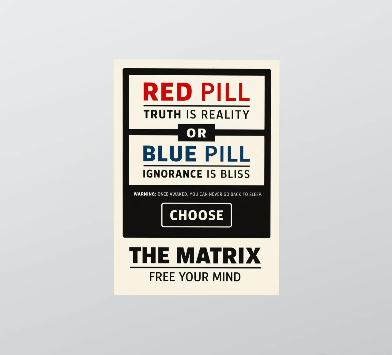 The Matrix Print adesivo da MoviesArt