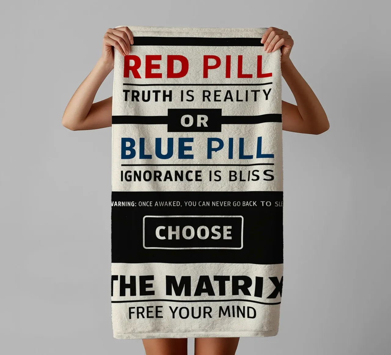 The Matrix Print asciugamano da bagno da MoviesArt