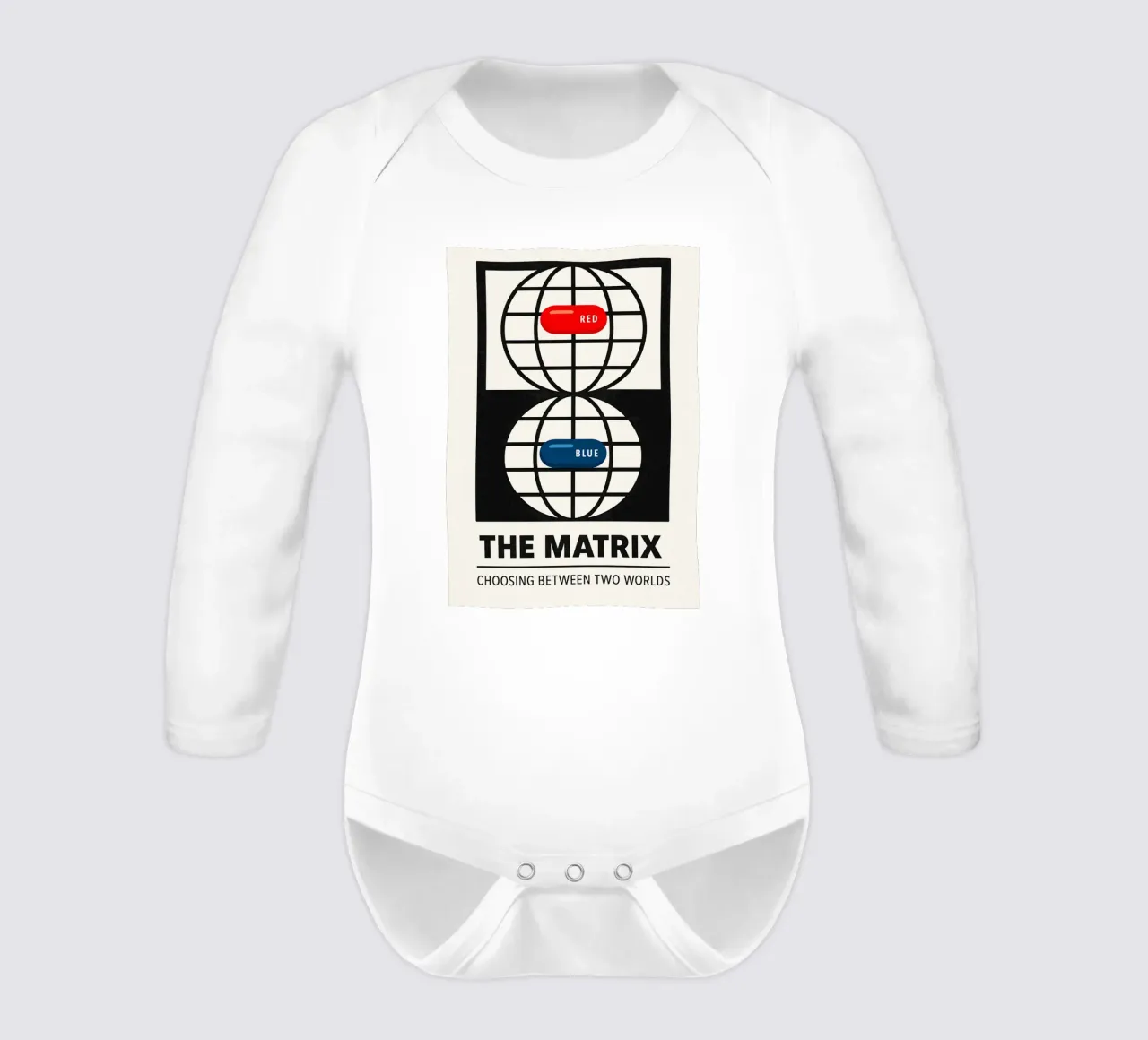The Matrix Print body neonato maniche lunghe da MoviesArt