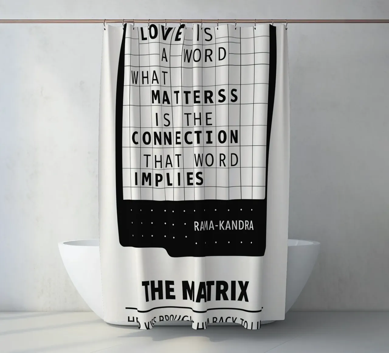 The Matrix Print tenda da doccia da MoviesArt