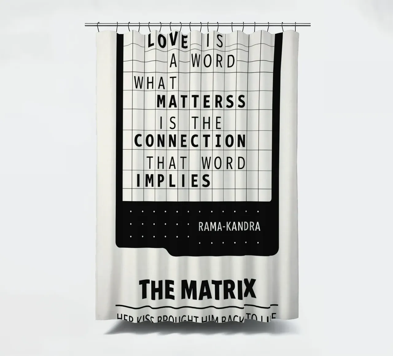 The Matrix Print tenda da doccia da MoviesArt