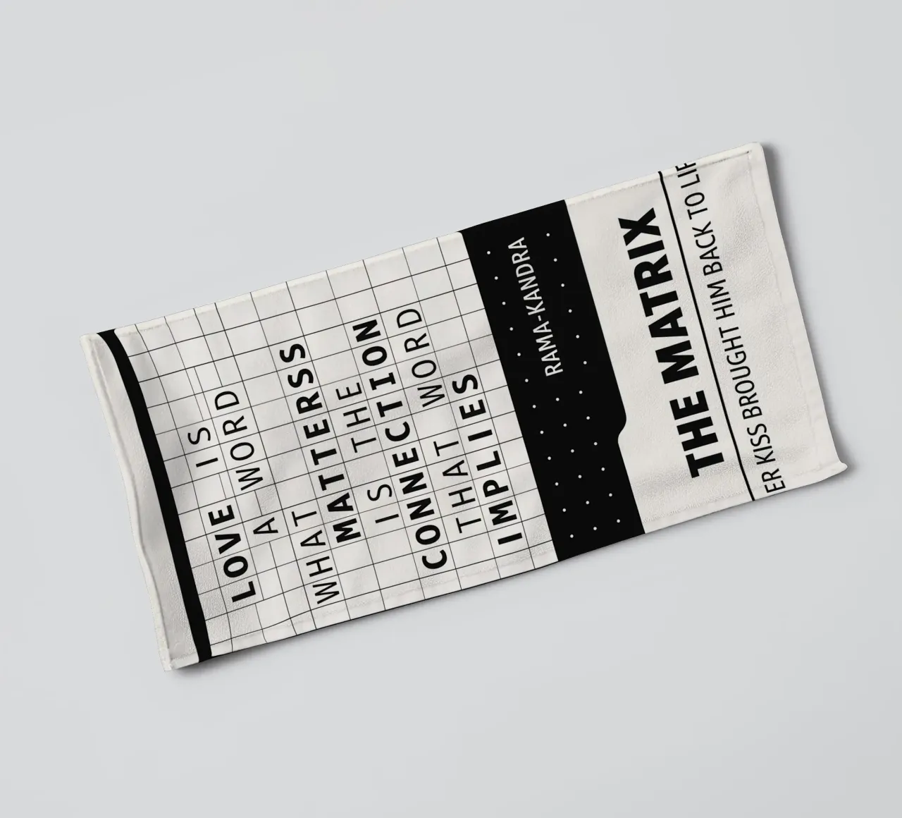 The Matrix Print asciugamano da bagno da MoviesArt