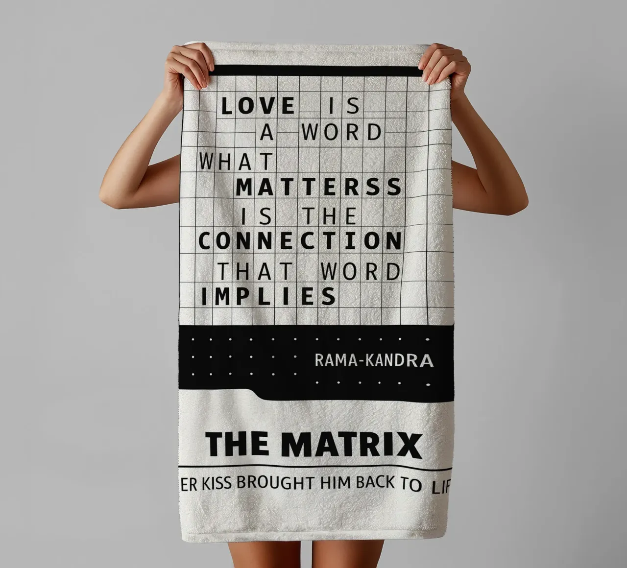 The Matrix Print asciugamano da bagno da MoviesArt