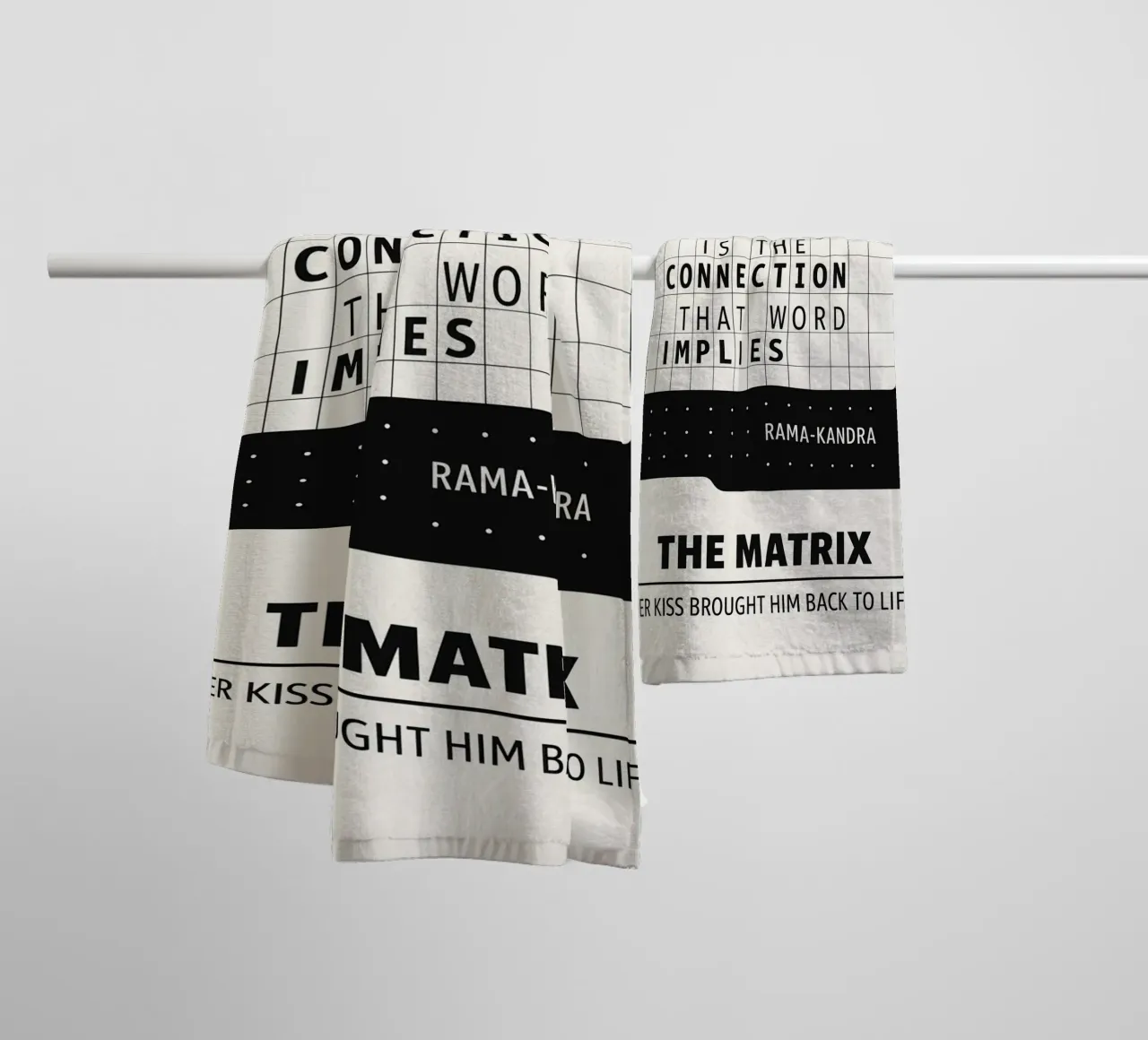 The Matrix Print asciugamano da bagno da MoviesArt