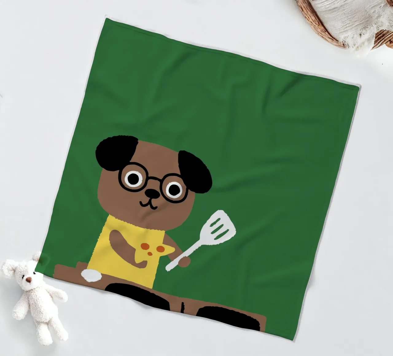 Cane da cucina coperta in pile da TRENDY POSTER SHOP