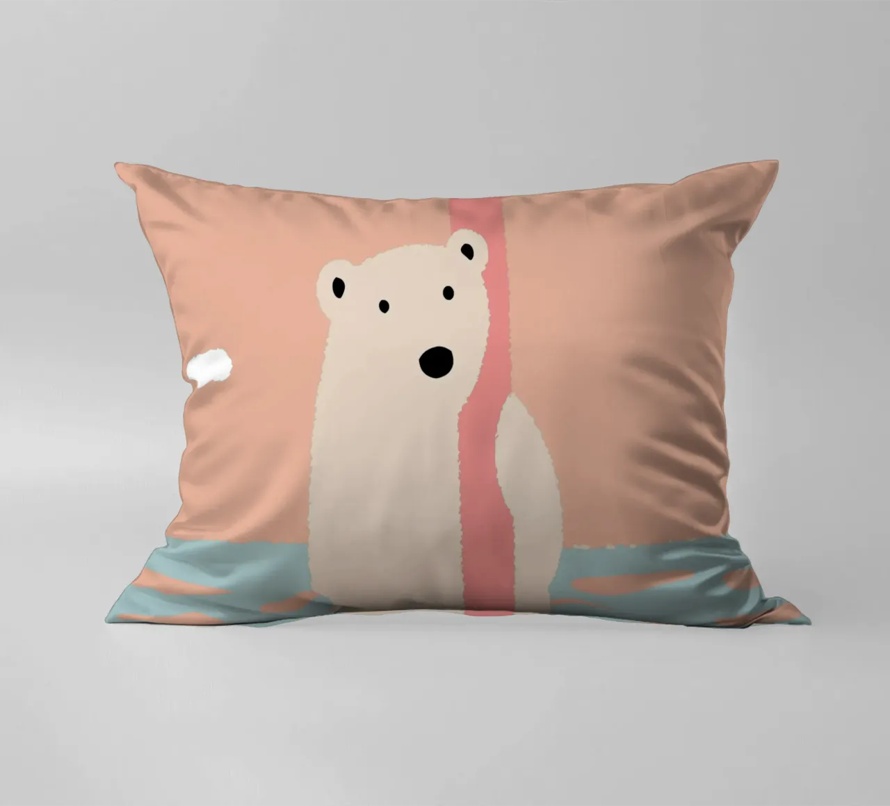 Orso polare solitario cuscino da TRENDY POSTER SHOP