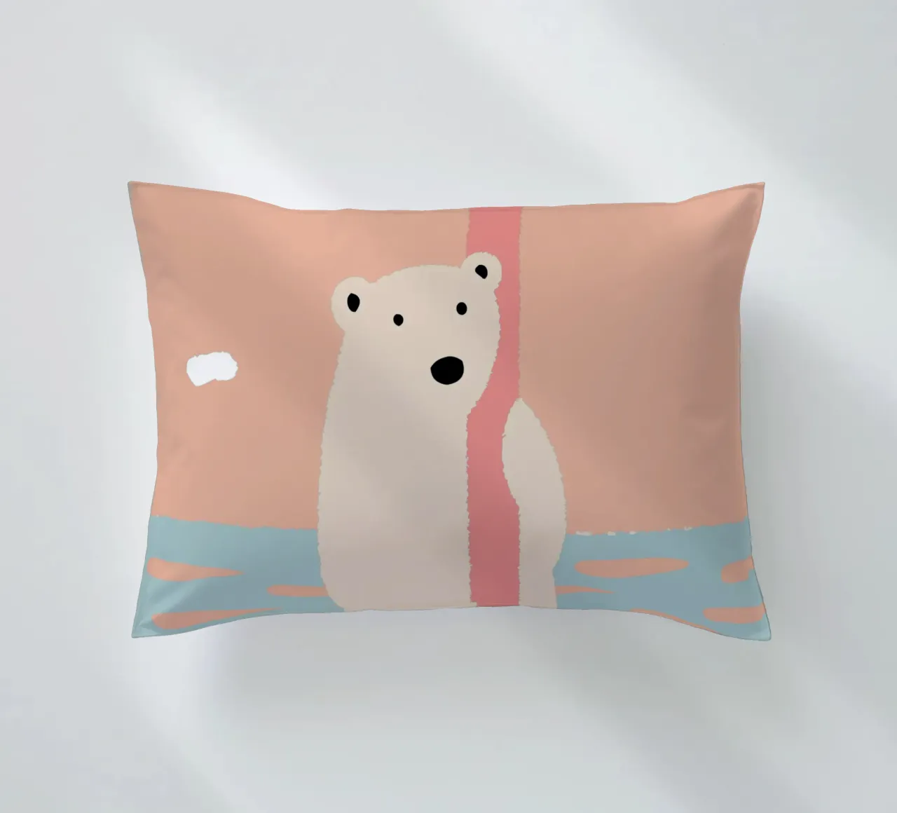 Orso polare solitario cuscino da TRENDY POSTER SHOP