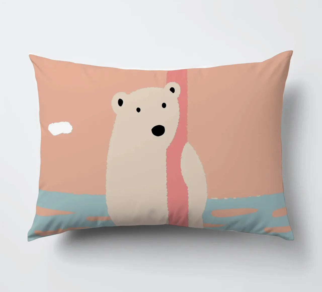 Orso polare solitario cuscino da TRENDY POSTER SHOP