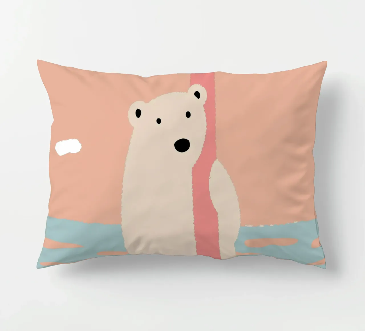 Orso polare solitario cuscino da TRENDY POSTER SHOP