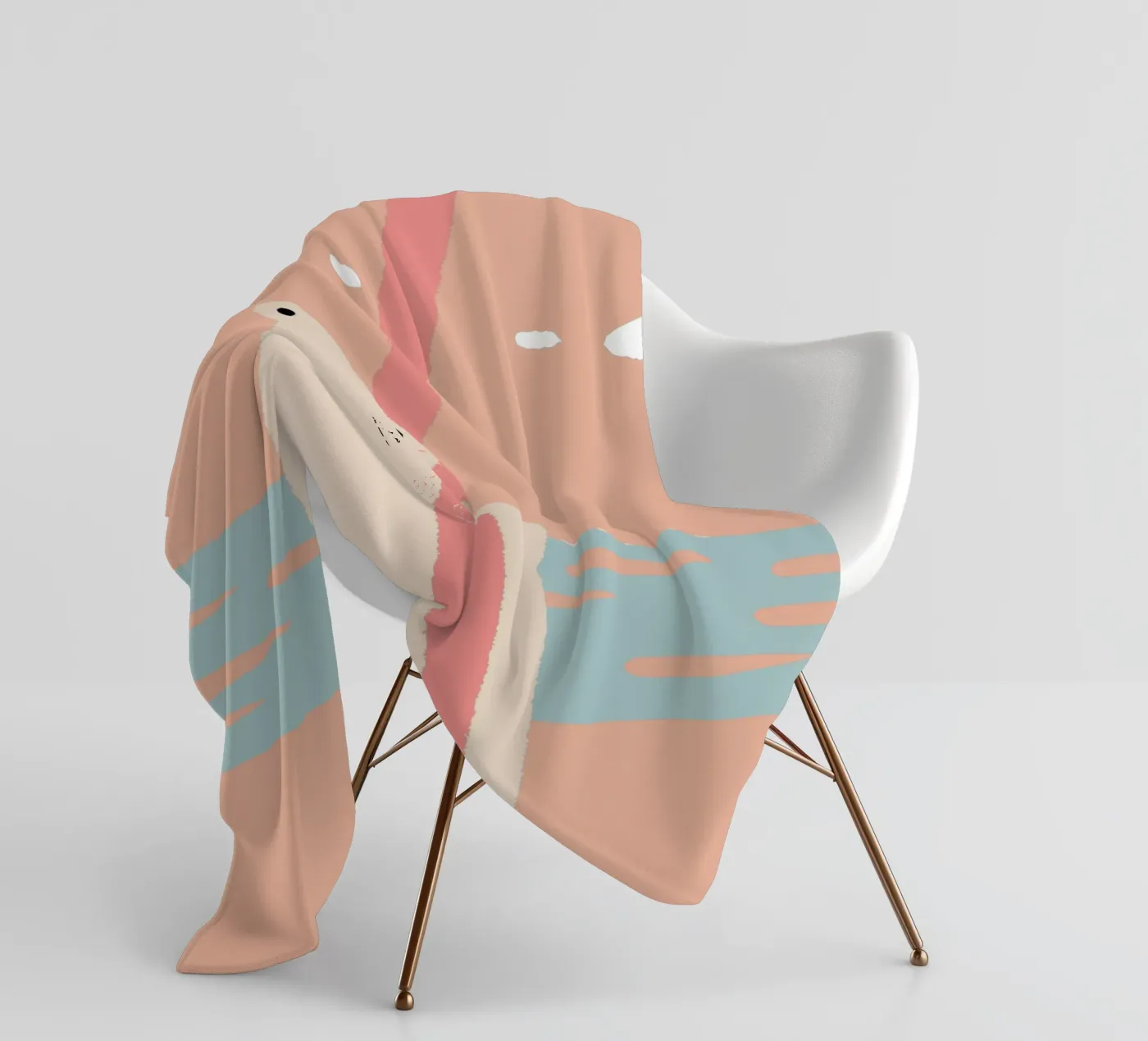 Einsamer Eisbär Fleecedecke von TRENDY POSTER SHOP