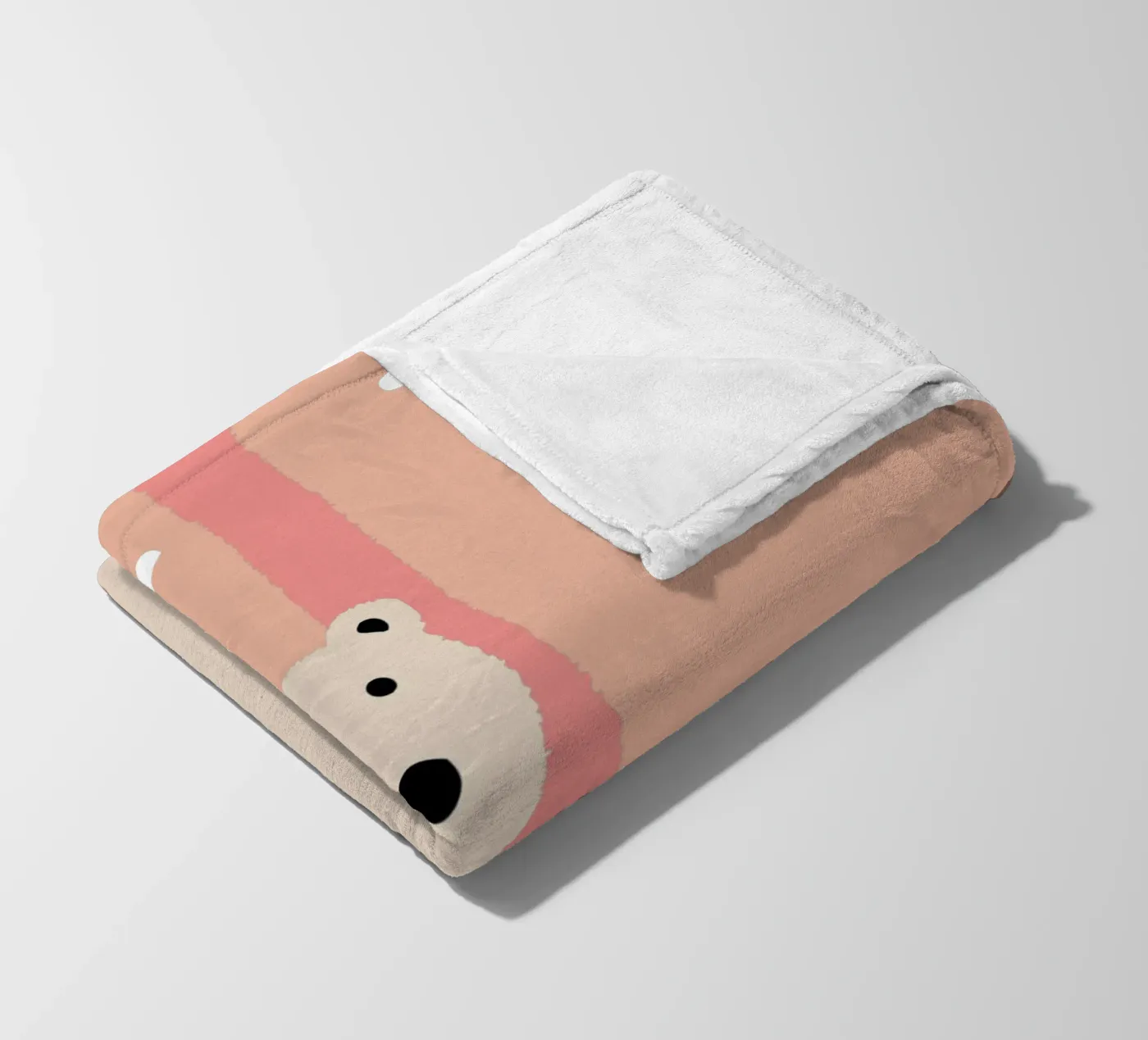 Einsamer Eisbär Fleecedecke von TRENDY POSTER SHOP